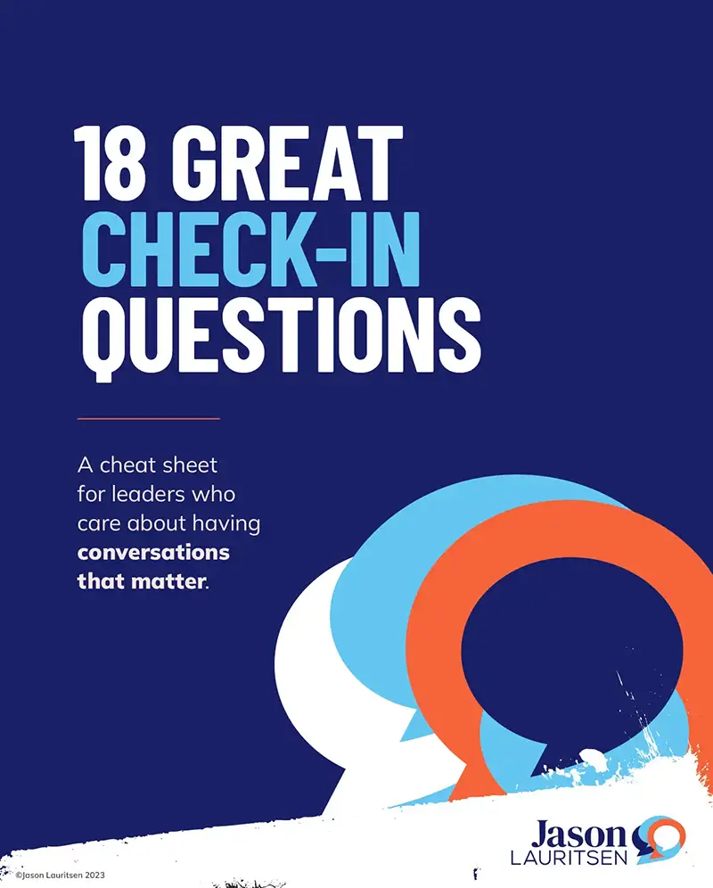 18 Great Check-In Questions Quick Start Guide for Leaders ebook cover 